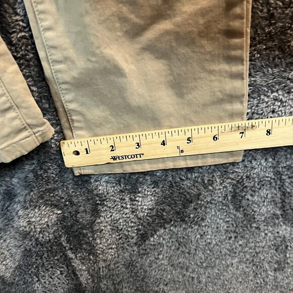 Flint and Tinder Pants Mens 32x34 Khaki Tapered Fit Stretch Casual Chino - Picture 9 of 11